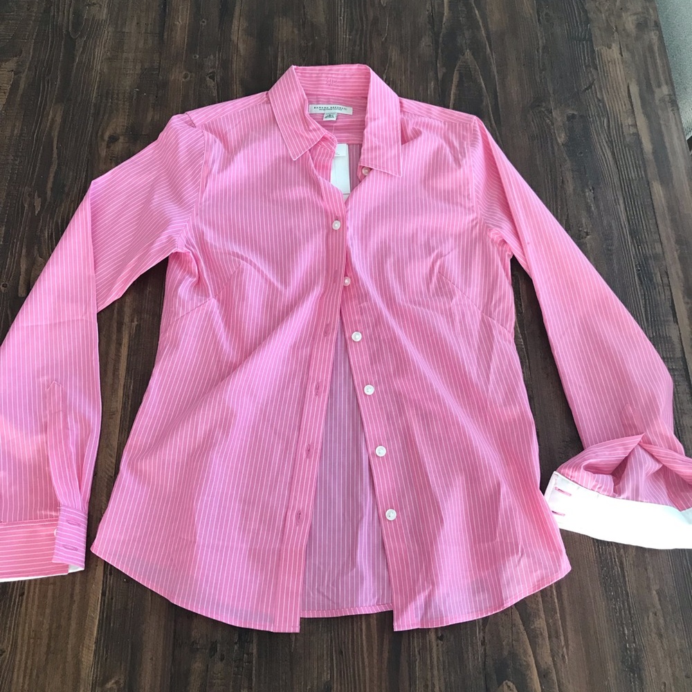 Banana Republic Fitted Pinstripe Dress Shirt